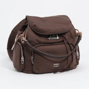 Plecak Pocket duży nylon mokka BIMBA Y LOLA MOKA