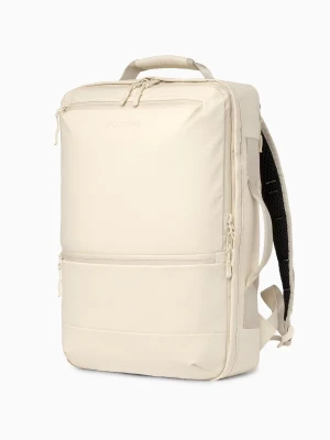 Plecak podróżny z kieszenią RFID beżowy Puccini