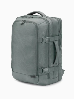 Plecak podróżny z poszerzeniem i kieszenią na laptopa 16" zielony Puccini