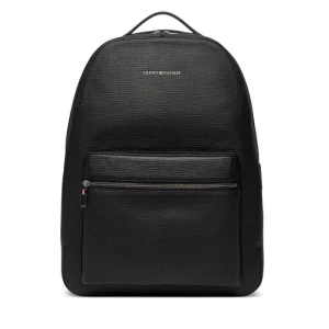 Plecak Tommy Hilfiger Th Business Leather Backpack AM0AM13641 Czarny