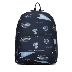 Plecak Tommy Hilfiger Th Essential Printed Backpack AU0AU01992 Granatowy