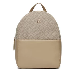 Plecak Tommy Hilfiger Th Jacquard Backpack AW0AW17074 Beżowy