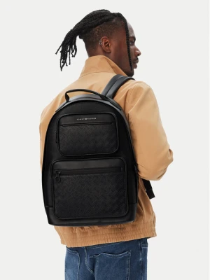 Plecak Tommy Hilfiger Th Modern Monogram Backpack AM0AM14683 Czarny
