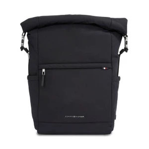 Plecak Tommy Hilfiger Th Signature Rolltop Backpack AM0AM12221 Czarny