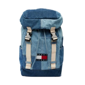Plecak Tommy Jeans Tjm Denim Patchwork Backpack AM0AM14268 Niebieski