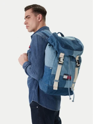 Plecak Tommy Jeans Tjm Denim Patchwork Backpack AM0AM14268 Niebieski
