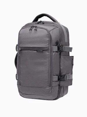 Plecak wielofunkcyjny do samolotu szary podróżny RFID Puccini