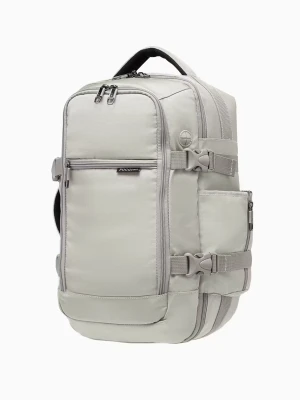 Plecak wielofunkcyjny do samolotu z systemem RFID beżowy  Puccini