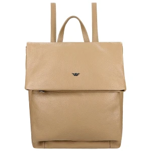 Beżowy skórzany plecak miejski 80435-54 Wojas