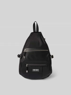 Plecak z detalem z logo Kenzo Czarny