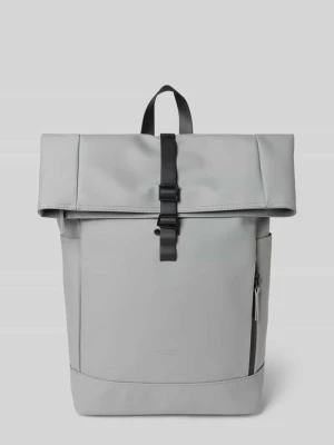 Plecak z detalem z logo model 'Spläsh Rolltop' GASTON LUGA Antracytowy
