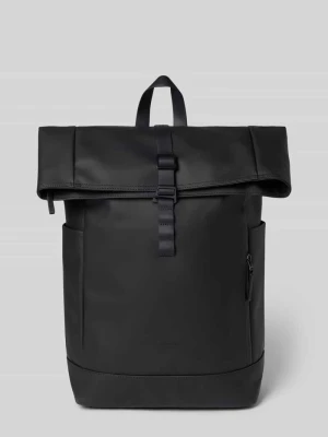 Plecak z detalem z logo model 'Spläsh Rolltop' GASTON LUGA Czarny