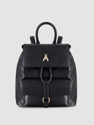 Plecak z gładkiej skóry z kieszenią PATRIZIA PEPE