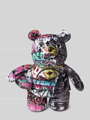 Plecak z imitacji futerka model ‘SPLIT CYBERSHARK’ Sprayground Czarny