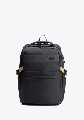 Plecak z kieszenią na laptopa 13”/14” czarno - beżowy Wittchen