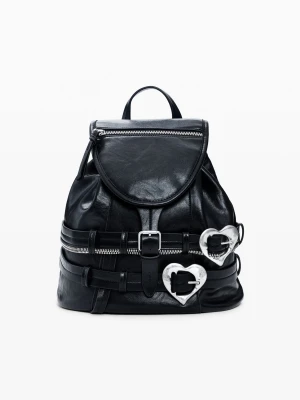 Plecak z klamrami i sercami Desigual