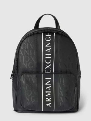 Plecak z nadrukiem z logo Armani Exchange