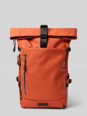 Plecak z nadrukiem z napisem model 'EXPLORE' Camel Active Pomarańczowy