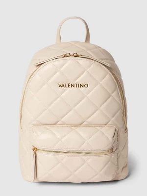 Plecak z pikowaniem i aplikacją z logo VALENTINO BAGS