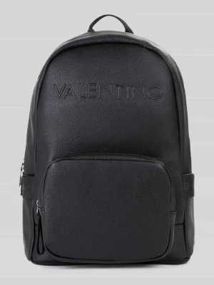 Plecak z wytłaczanym logo model 'ELITE' VALENTINO BAGS Czarny