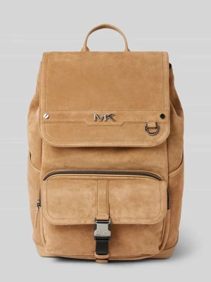 Plecak ze skóry cielęcej z detalem z logo Michael Kors