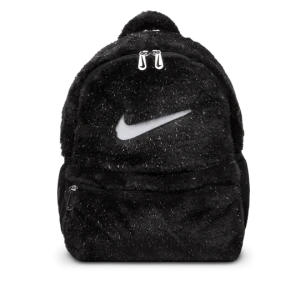 Plecak ze sztucznego futra dla dużych dzieci Nike (11 l) - Czerń