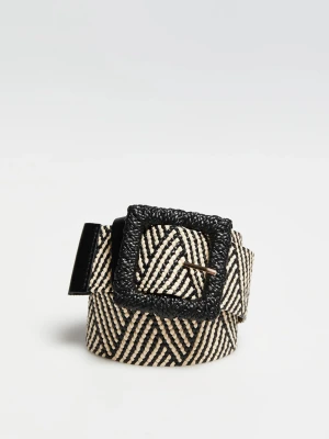 Pleciony pasek czarny Moodo