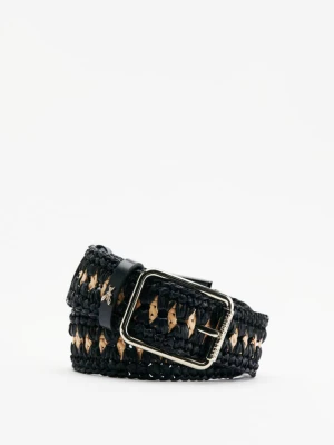 Pleciony pasek z rafii PATRIZIA PEPE