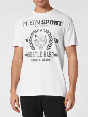 Plein Sport Biały t-shirt z grafiką