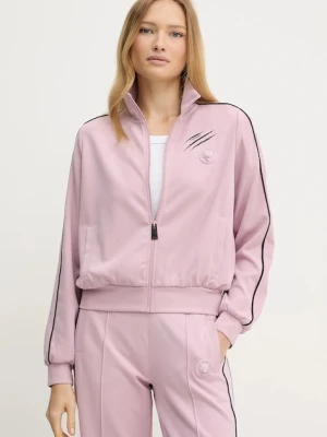 PLEIN SPORT bluza damska kolor różowy z nadrukiem FAEC WJB1894 STE003N
