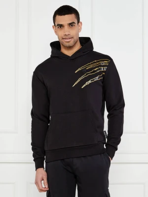 Plein Sport Bluza LS Lamina Scratch | Relaxed fit czarny