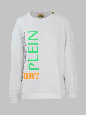 Plein Sport Bluza w kolorze białym rozmiar: XS