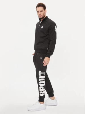 Plein Sport Dres Jogging Tracksuit: Top/Trousers AACC MJJ0606 SJO002N Czarny Regular Fit