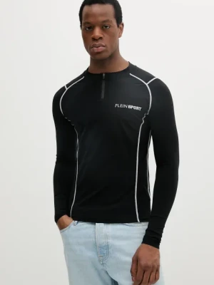 PLEIN SPORT longsleeve kolor czarny z nadrukiem SAEC MTK7995 STE003N
