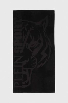 PLEIN SPORT ręcznik bawełniany 92 x 170 cm kolor czarny PS24TW02