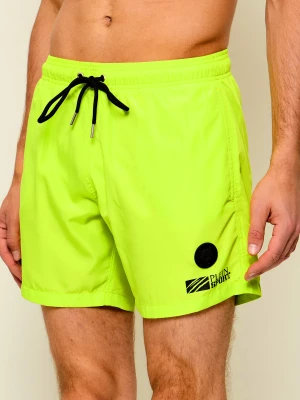 Plein Sport Szorty kąpielowe | Regular Fit limonkowy