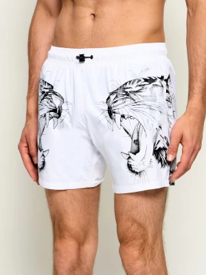 Plein Sport Szorty kąpielowe | Slim Fit biały