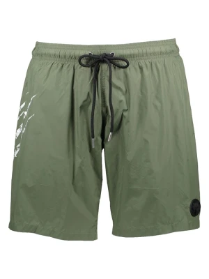 Plein Sport Szorty kąpielowe w kolorze khaki rozmiar: XL