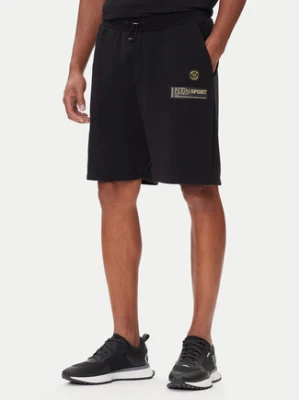 Plein Sport Szorty sportowe PAEC MJT2601 STE003N Czarny Regular Fit