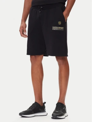 Plein Sport Szorty sportowe PAEC MJT2601 STE003N Czarny Regular Fit