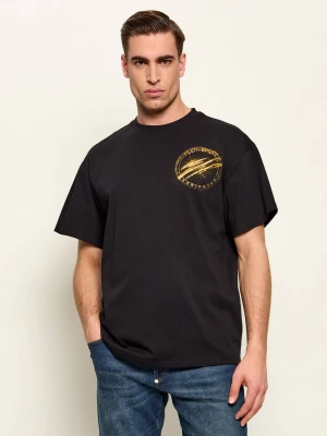 Plein Sport T-shirt Chrome Scratch Edition | Relaxed fit czarny