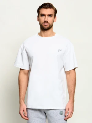 Plein Sport T-shirt Chrome Scratch | Loose fit biały