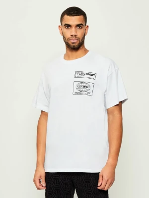 Plein Sport T-shirt Hyper Sport | Loose fit biały