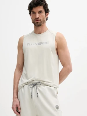 PLEIN SPORT t-shirt kolor beżowy SAEC MTK7986 STE003N