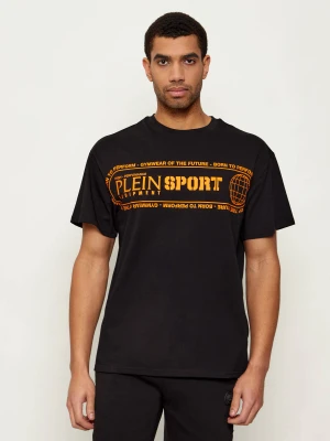 Plein Sport T-shirt Logo Lettering | Loose fit czarny