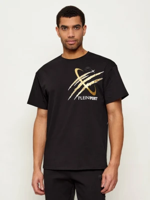 Plein Sport T-shirt Mercury Scratch | Loose fit czarny