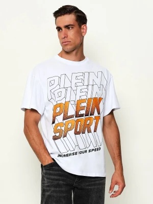Plein Sport T-shirt Ps Fluo | Regular Fit biały