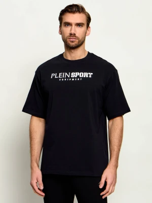 Plein Sport T-shirt Reflective Scratch | Relaxed fit czarny