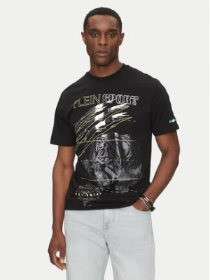 Plein Sport T-Shirt SAEC MTK8006 STE001N Czarny Regular Fit