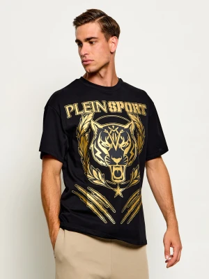 Plein Sport T-shirt Tiger Crest | Regular Fit czarny